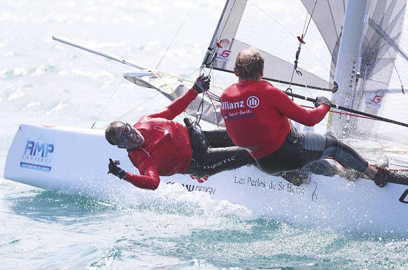 2018 Barth Cata Cup final day photo copyright Michael Gramm taken at Saint Barth Yacht Club and featuring the Formula 18 class