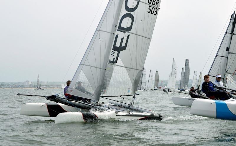 2019 Allen Endurance Series Round 1 - Whitstable Forts Race photo copyright Nick Champion / www.championmarinephotography.co.uk taken at Whitstable Yacht Club and featuring the Formula 18 class