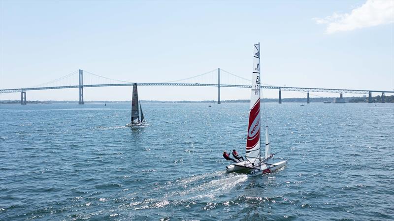 KB Knapp & Oscar MacGillivray (Team Ronstan) at last year's US Sailing Multihull Championships were scholarship recipients in 2022 photo copyright NAASA taken at  and featuring the Formula 18 class