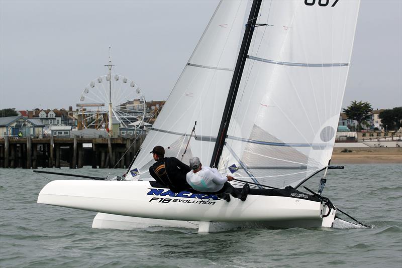 East Coast Piers Race - Day 2 photo copyright Nick Champion / www.championmarinephotography.co.uk taken at Marconi Sailing Club and featuring the Formula 18 class