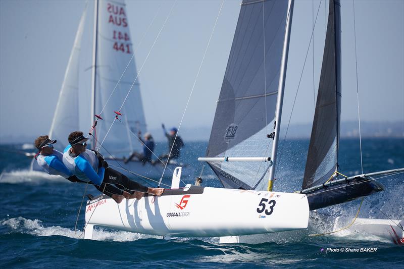 F18 National & World Championships 2026 photo copyright Shane Baker taken at Jervoise Bay Sailing Club and featuring the Formula 18 class