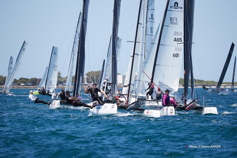 F18 National & World Championships 2026 photo copyright Shane Baker taken at Jervoise Bay Sailing Club and featuring the Formula 18 class