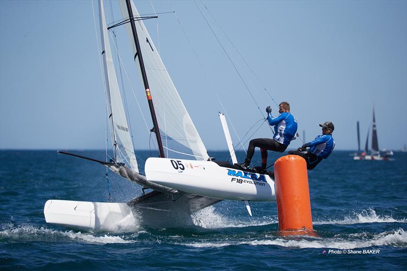 F18 National & World Championships 2026 photo copyright Shane Baker taken at Jervoise Bay Sailing Club and featuring the Formula 18 class
