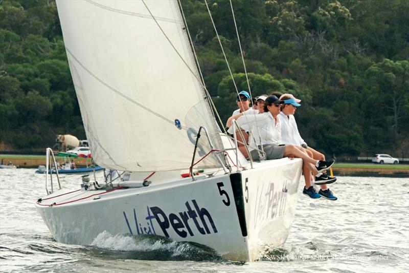 2022 Women State Keelboat Championship photo copyright Rick Steuart taken at Royal Perth Yacht Club and featuring the Foundation 36 class