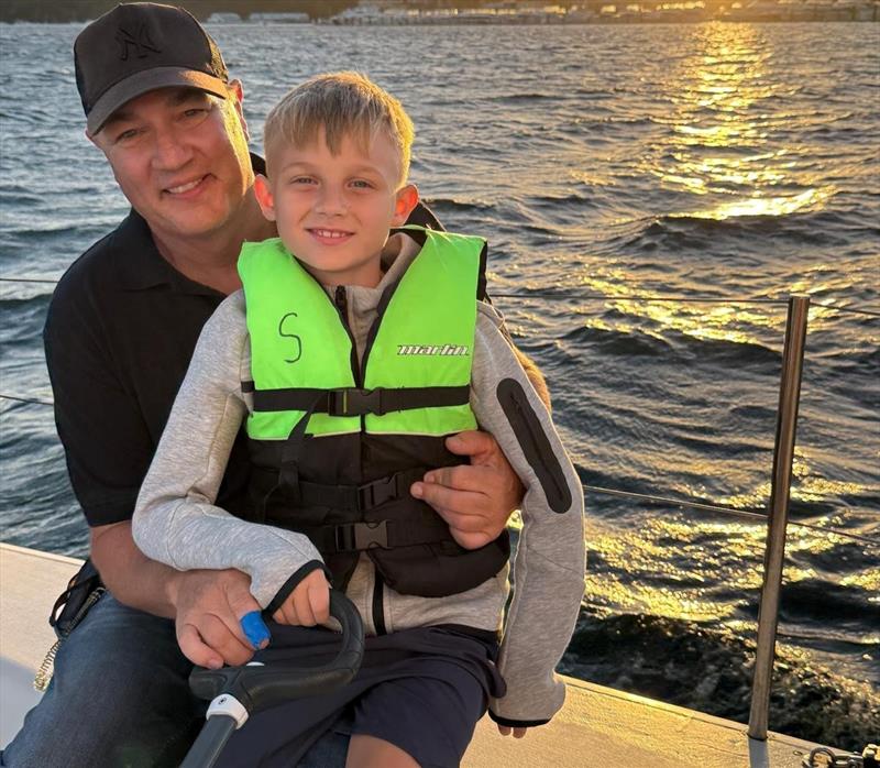 SailGP athletes enjoy twilight sailing on the Swan River - photo © Swan River Sailing