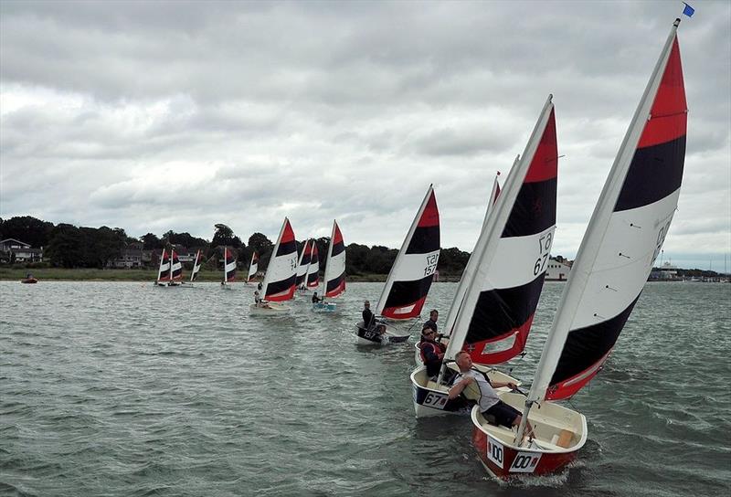 Foxers race at Hamble River SC photo copyright Malcolm Donald taken at Hamble River Sailing Club and featuring the Foxer class
