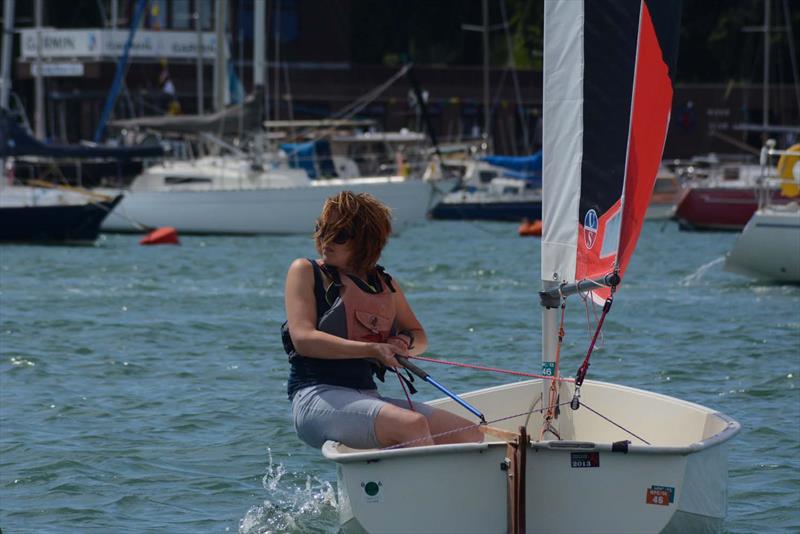 Foxer Stiletto Cup at Hamble for all-girl fleet of Vixens photo copyright Trevor Pountain taken at Hamble River Sailing Club and featuring the Foxer class