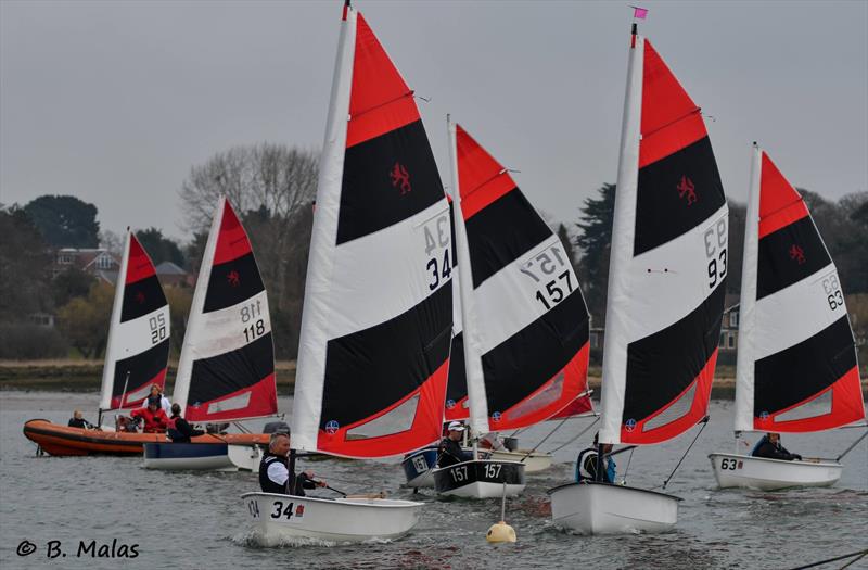 56th Hamble Warming Pan photo copyright Bertrand Malas taken at Hamble River Sailing Club and featuring the Foxer class