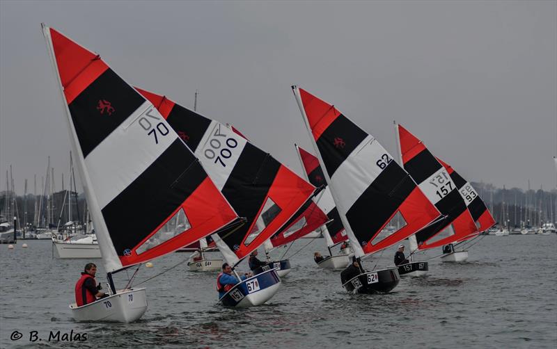 56th Hamble Warming Pan photo copyright Bertrand Malas taken at Hamble River Sailing Club and featuring the Foxer class