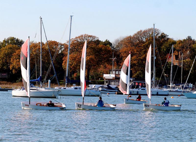 HRSC Foxer final fling photo copyright Mike Insall / Nautiphotos taken at Hamble River Sailing Club and featuring the Foxer class