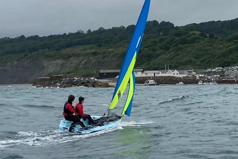 Strong wind youth training at Lyme Regis - photo © Jim T