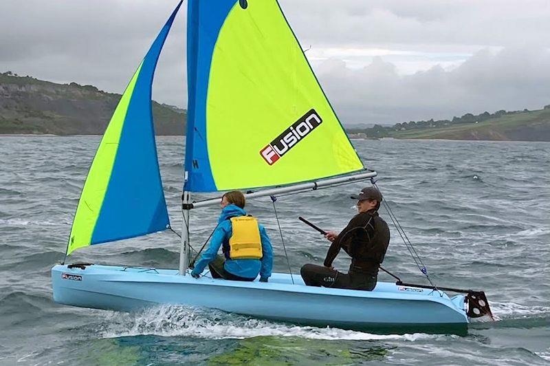 Strong wind youth training at Lyme Regis - photo © Jim T