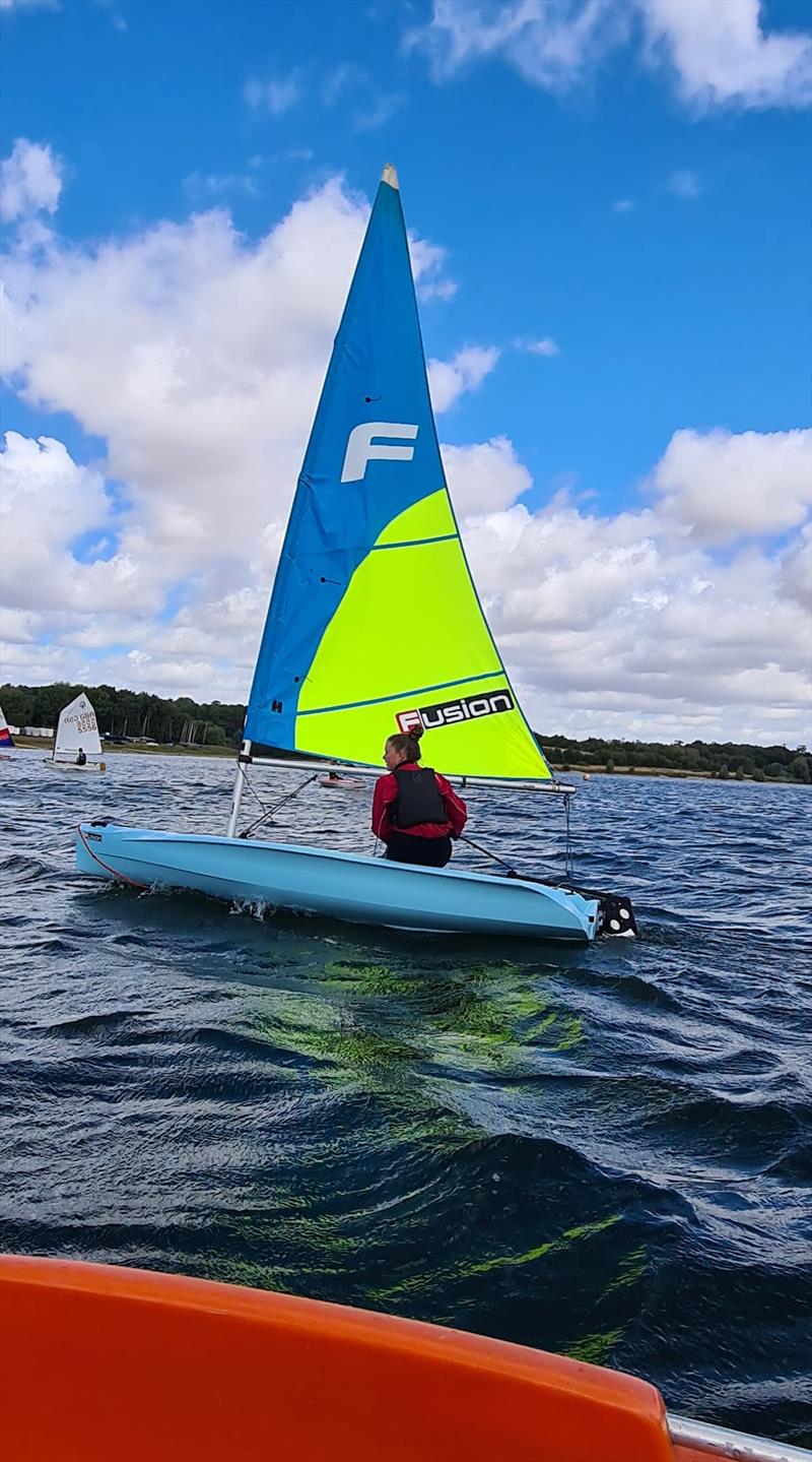 Northants Youth Series Round 4 at Northampton photo copyright Matthew O'Neill taken at Northampton Sailing Club and featuring the Fusion class