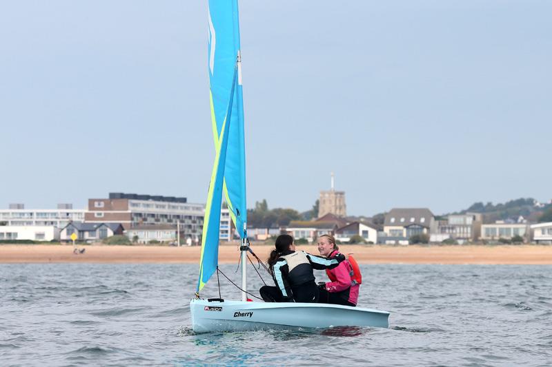 West Sussex Schools & Youth Sailing Association Regatta photo copyright Warwick Baker / www.warwickpics.com taken at Shoreham Sailing Club and featuring the Fusion class