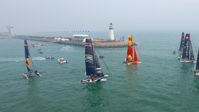Extreme Sailing Series™ at Qingdao in 2016 photo copyright Extreme Sailing Series taken at  and featuring the GC32 class