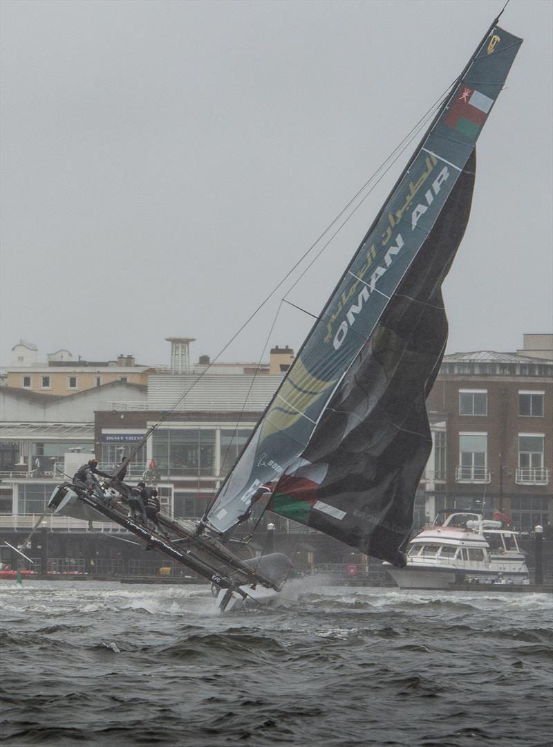 Extreme Sailing Series™ Cardiff 2018 day three photo copyright Vincent Curutchet / Lloyd Images taken at  and featuring the GC32 class