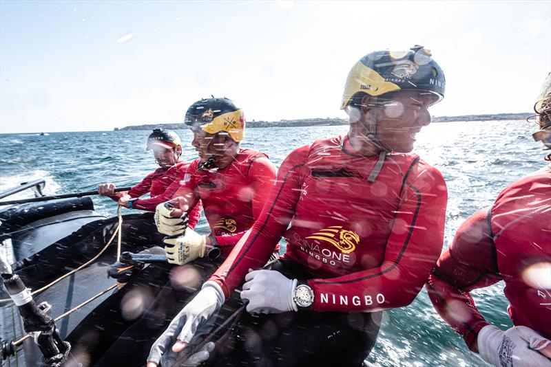 ChinaOne.Ningbo during the GC32 World Championship in Lagos, Portugal photo copyright Drew Malcolm / ChinaONE.Ningbo taken at  and featuring the GC32 class