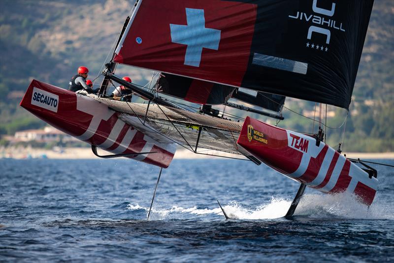 Team Tilt won the final race on day 2 of the GC32 World Championship 2021 photo copyright Sailing Energy / GC32 Racing Tour taken at  and featuring the GC32 class