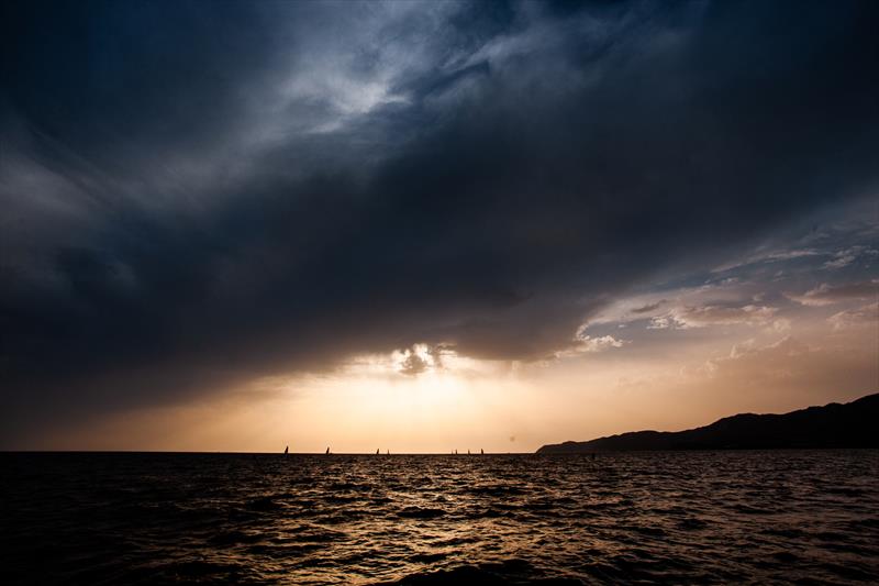 The cloud that caused racing eventually to be canned early in the evening on day 2 of the GC32 World Championship 2021 - photo © Sailing Energy / GC32 Racing Tour