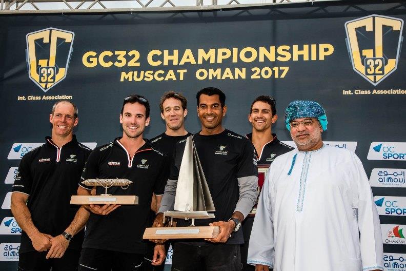 Oman Air was the winner of the GC32 Championship in Oman in March photo copyright Jesús Renedo / GC32 Championship Oman 2017 taken at  and featuring the GC32 class