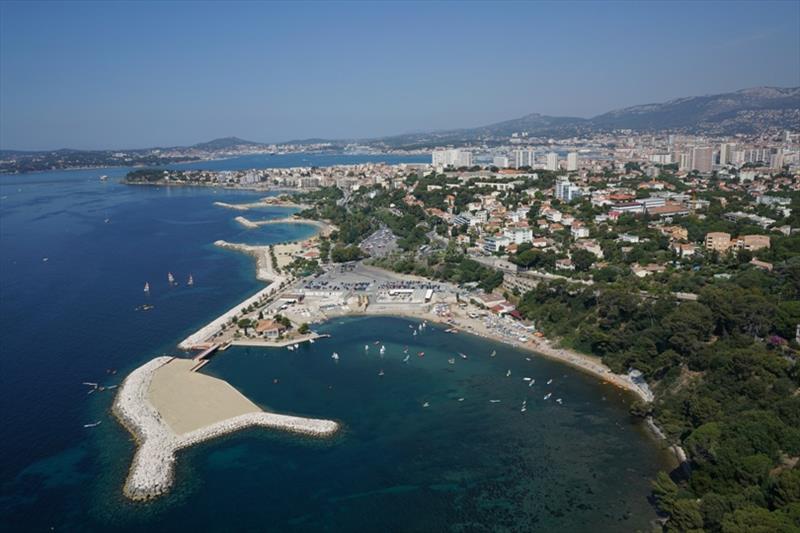 The Yacht Club de Toulon harbour where the GC32 Racing Tour fleet will be moored photo copyright Ville de Toulon (MyDrone.fr) taken at Yacht Club de Toulon and featuring the GC32 class