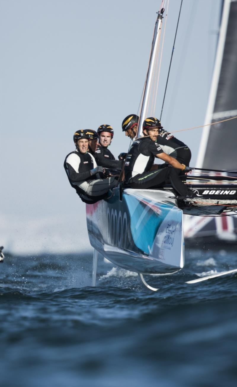 Team Oman Air photo copyright Lloyd Images taken at Oman Sail and featuring the GC32 class