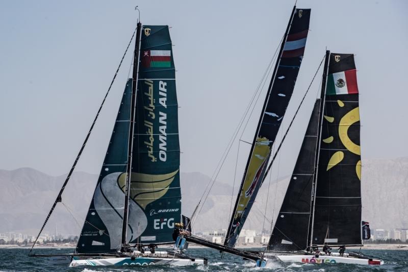 Final day - Extreme Sailing Series photo copyright Lloyd Images taken at Oman Sail and featuring the GC32 class