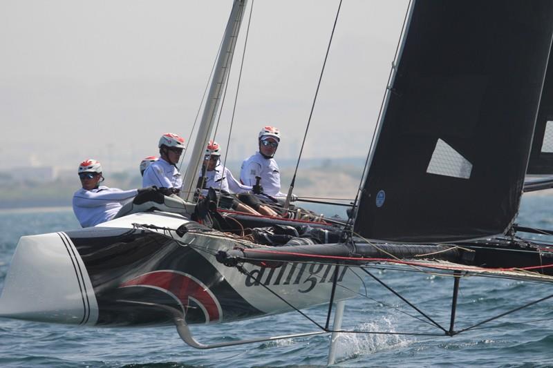 Ernesto Bertarelli at the helm of his Alinghi GC32 - photo © Alinghi