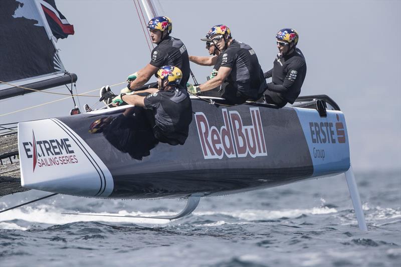 Extreme Sailing Series - Act 3, Barcelona 2018 - Day Two - Red Bull Sailing Team  photo copyright Lloyd Images taken at  and featuring the GC32 class