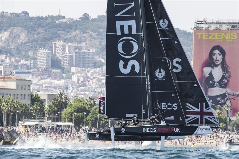 Extreme Sailing Series™ Act 3, Barcelona 2018 - Day Three - INEOS Rebels UK photo copyright Lloyd Images taken at  and featuring the GC32 class