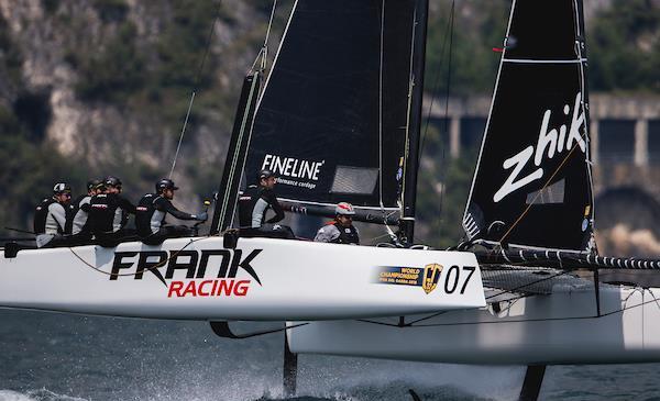 Frank Racing placed fourth in the 2018 GC32 World Championship, Lake Garda, Italy photo copyright Pedro Martinez / GC32 World Championship taken at  and featuring the GC32 class