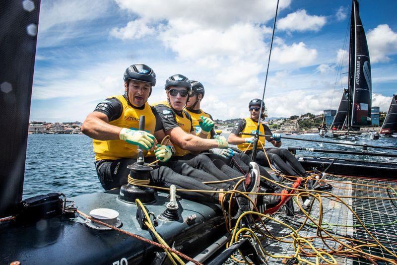 Extreme Sailing Series Act 4, Cascais 2018 - Day 1 - SAP Extreme Sailing photo copyright Lloyd Images taken at  and featuring the GC32 class