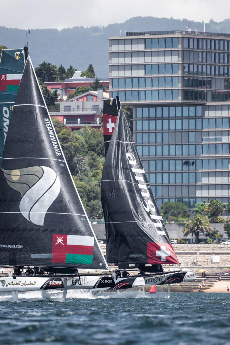 Extreme Sailing Series Act 4, Cascais 2018 - Day 1 - Fleet photo copyright Lloyd Images taken at  and featuring the GC32 class