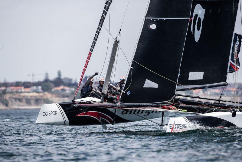 Extreme Sailing Series Act 4, Cascais 2018 - Day 1 - Alinghi photo copyright Lloyd Images taken at  and featuring the GC32 class