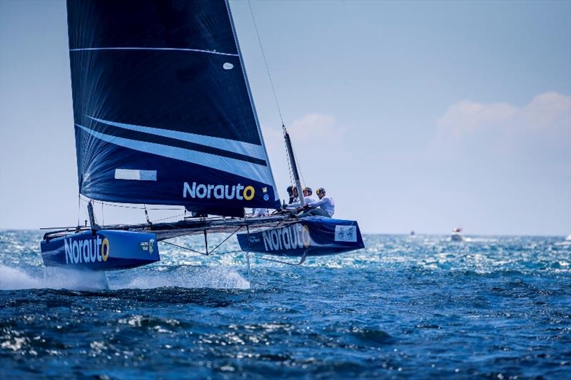 Franck Cammas' NORAUTO has won the first two GC32 Racing Tour events so far this season - photo © Jesus Renedo / GC32 Racing Tour