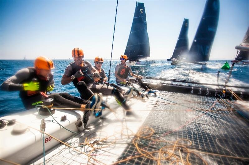 On board Erik Maris' Zoulou - photo © Sailing Energy / GC32 Racing Tour