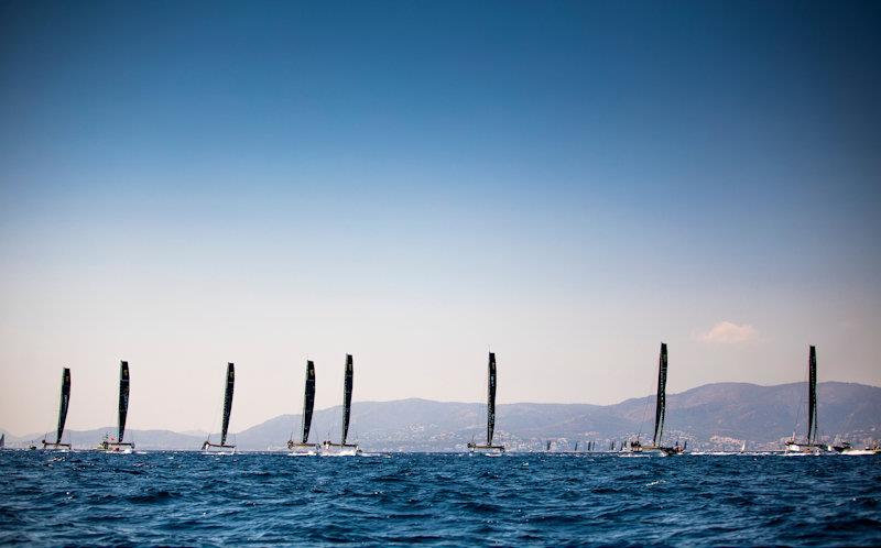 A flying start on day 1 of the GC32 Racing Tour at the 37 Copa del Rey MAPFRE photo copyright Sailing Energy / GC32 Racing Tour taken at Real Club Náutico de Palma and featuring the GC32 class