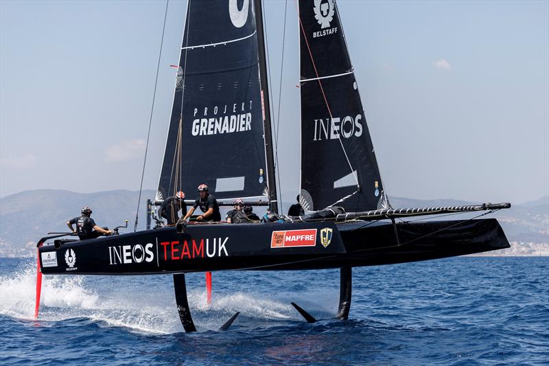 Ineos Team UK racing in the GC32 fleet on day 3 of the 37th Copa del Rey MAPFRE in Palma - photo © Nico Martinez / Copa del Rey MAPFRE