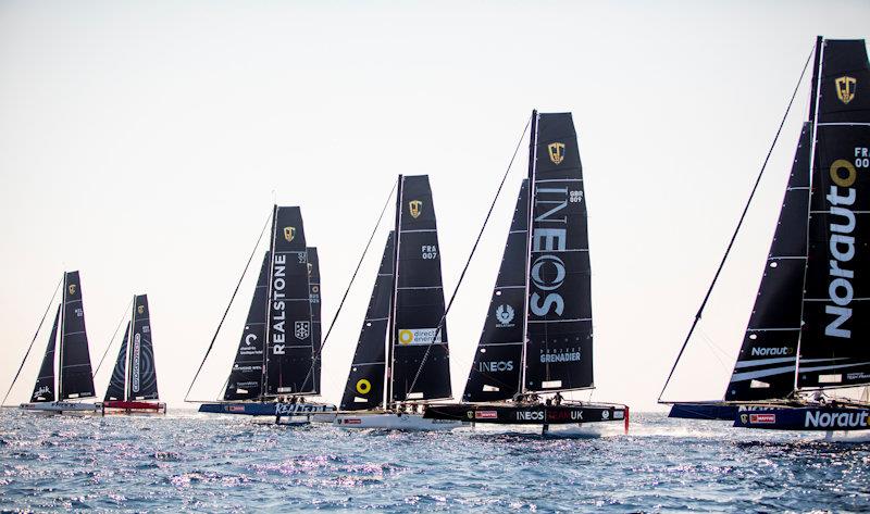 High octane reaching starts on day 2 of the GC32 Racing Tour at the 37 Copa del Rey MAPFRE photo copyright Sailing Energy / GC32 Racing Tour taken at Real Club Náutico de Palma and featuring the GC32 class