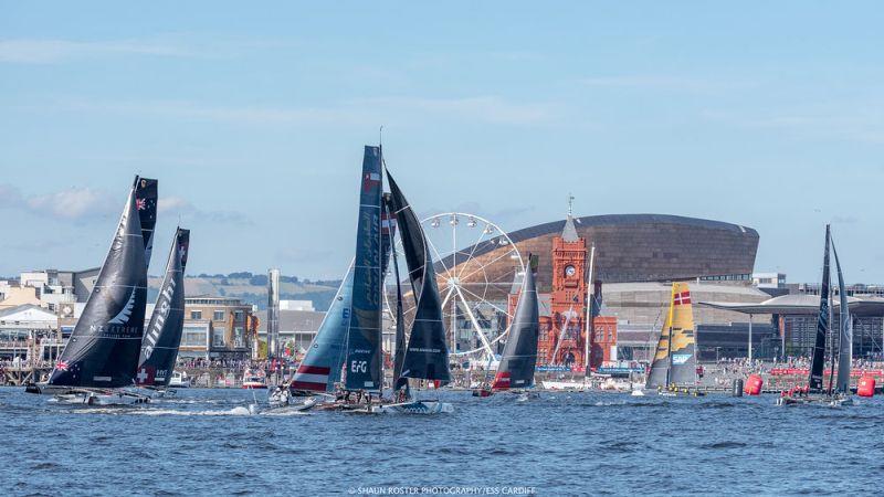 Extreme Sailing Series™ - Cardiff 2017 - Fleet - photo © Shaun Roster