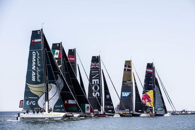 Extreme Sailing Series™ - Cascais 2018 - Fleet - photo © Lloyd Images