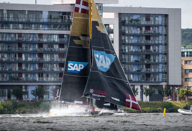 Extreme Sailing Series™ Cardiff 2018 - day two - SAP Extreme Sailing Team - photo © Vincent Curutchet / Lloyd Images