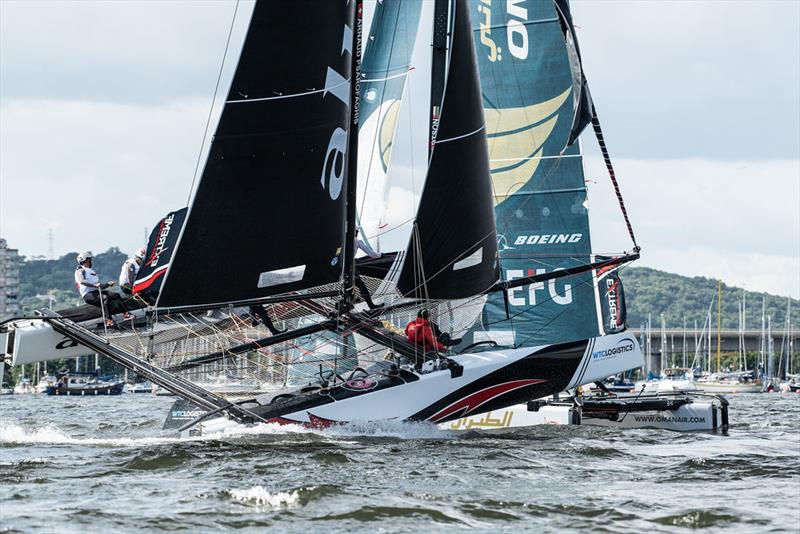 Extreme Sailing Series™ Cardiff 2018 - day two - Alinghi  photo copyright Vincent Curutchet / Lloyd Images taken at  and featuring the GC32 class