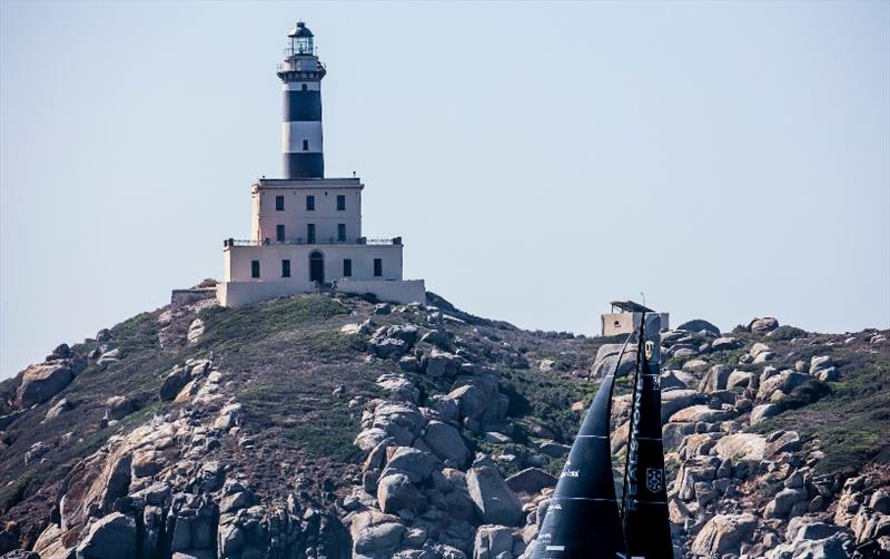 Racing at Villasimius takes place around Capo Carbonara and its protected marine area - photo © Jesus Renedo / GC32 Racing Tour