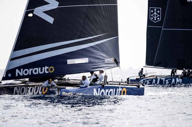 Norauto and Realteam on the final day of the GC32 Villasimius Cup - photo © Sailing Energy / GC32 Racing Tour