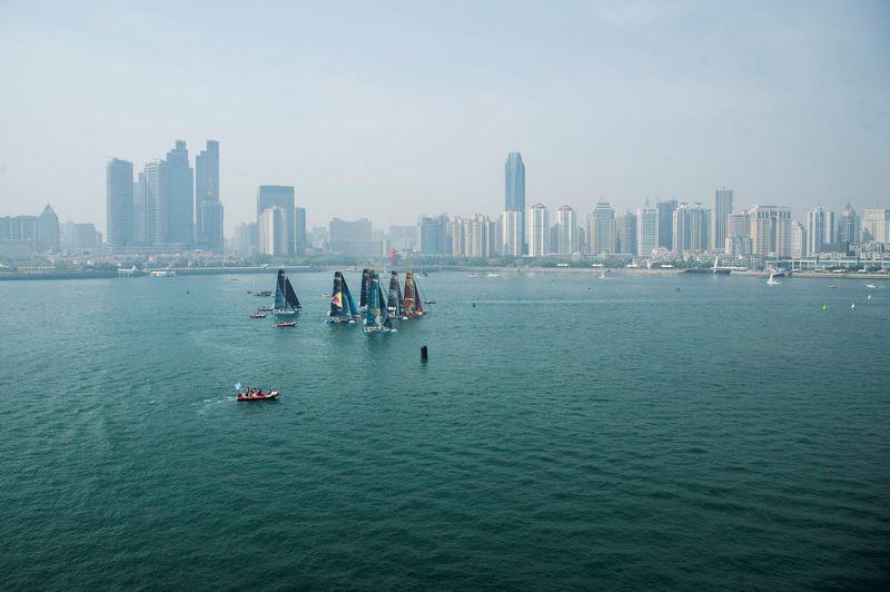 Extreme Sailing Series Qingdao 2017 - GC32 Fleet - photo © Xaume Olleros / OC Sport