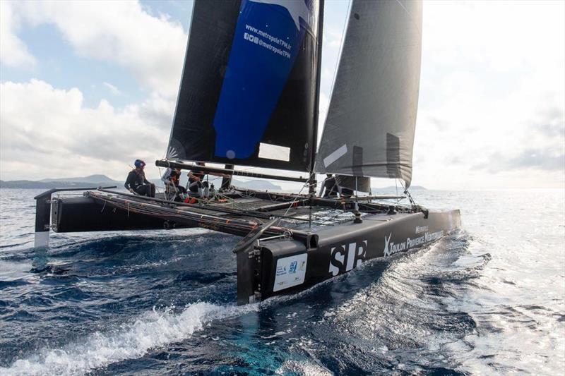 Local team Métropole Toulon Provence Méditerranée practicing photo copyright Olivier Pastor taken at  and featuring the GC32 class