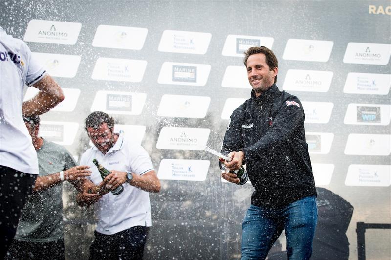 Ben Ainslie celebrates INEOS Team UK's win in the GC32 World Tour event at Toulon - photo © Sailing Energy/GC32 Racing Tour