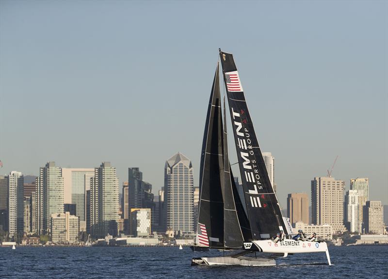 Extreme Sailing Series™ San Diego 2018 - Element Spark Compass photo copyright Lloyd Images taken at  and featuring the GC32 class