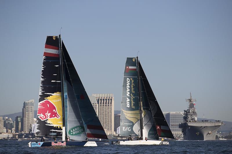 Extreme Sailing Series™ San Diego 2018 - Day two - Red Bull Sailing Team photo copyright Lloyd Images taken at  and featuring the GC32 class